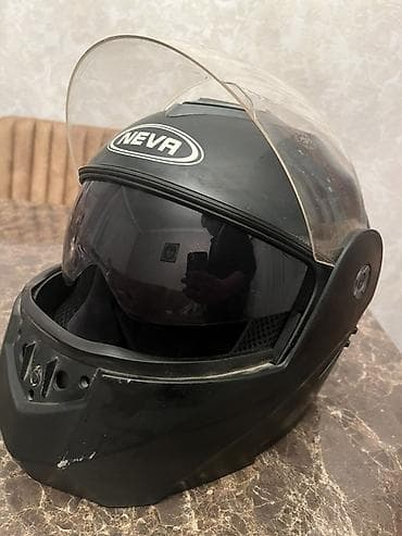 mator 220: NEVA tam üzlü (full-face) motosiklet dəbilqəsi - Korpus: mat qara — 4