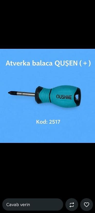 maqnit: Məhsul: Kiçik “QUSEN” (+) avtonasadka (uşaq tornavida) Kod: 2517 — 1