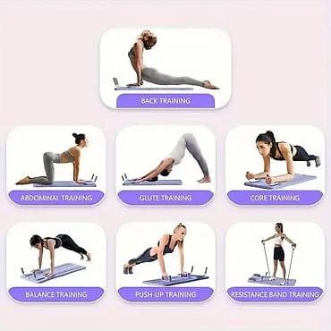 dəmir pullar: Fitness Lövhəsi – evdə tam bədən məşqləri üçün Xüsusiyyətlər: - — 6