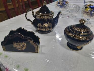 Çay dəstləri və servizlər: Komplekt iz salfetnisa, pesoçnisa, çaynik. 60manat. Japan design — 1