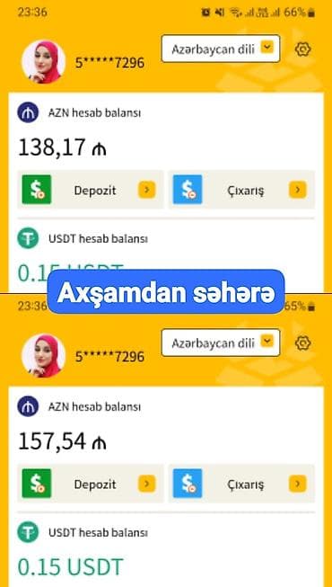 qocalara baxmaq: Xidmət: 15 saniyəlik videolara baxaraq əlavə gəlir qazanma platforması — 3