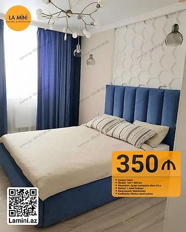 İkinəfərlik çarpayı, Bazalı, Matras ilə — 1