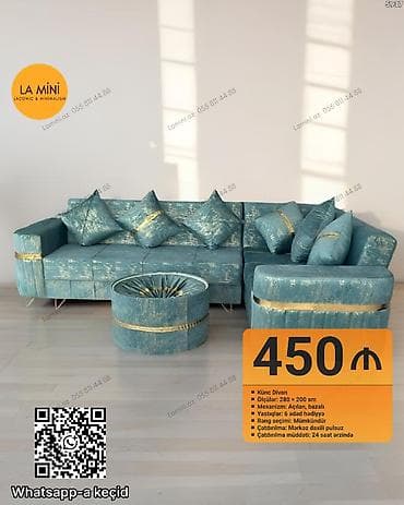 dini hediyyeler: Künc divan dəsti - Model: Künc divan - Ölçülər: 280 × 200 sm - — 1