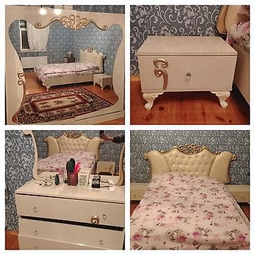 шкаф купе угловой: Двуспальная кровать, Шкаф — 1