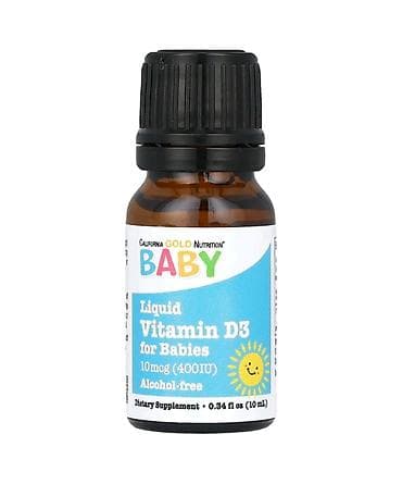 Gözəllik və sağlamlıq: Məhsul: California Gold Nutrition BABY – Maye Vitamin D3 (körpələr — 1