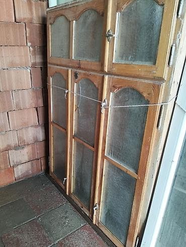 Двери-перегородки: Taxta pəncərə .Unvan Qaracuxur Tatlinin yani - Material: təbii ağac — 2