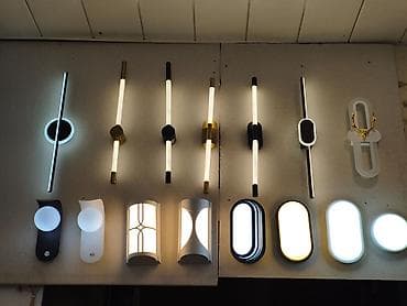 Divar üçün müasir dekorativ işıqlandırma lampaları - Minimalist və — 1