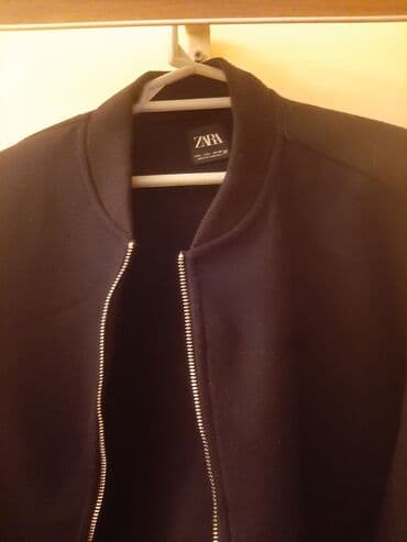 пальто зимнее: Пальто, Zara, L, цвет - Черный — 2