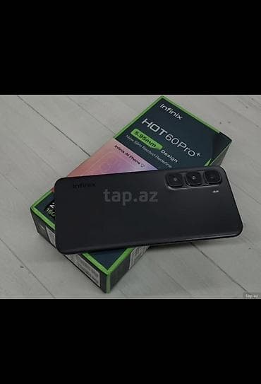 telefonlar nokia: Infinix Hot 60 Pro+, 256 GB, rəng - Boz, Face ID — 3