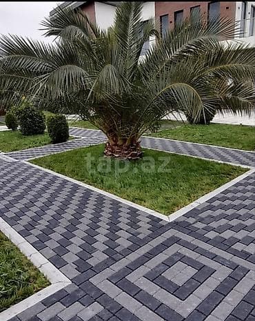 fasad panel: Xidmət: Tamet (bardür və səki daşları) döşəmə və fasad üzləmə işləri — 3