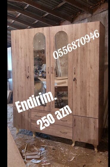 mətbəx skaflari: Yeni, Açılan, 3 qapılı Düz dolab, Qarderob, paltar dolabı, Azərbaycan — 4