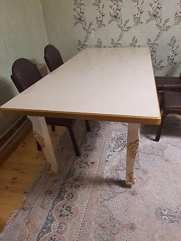 Qonaq masası, Açılan, Epoksid, Kvadrat masa — 2