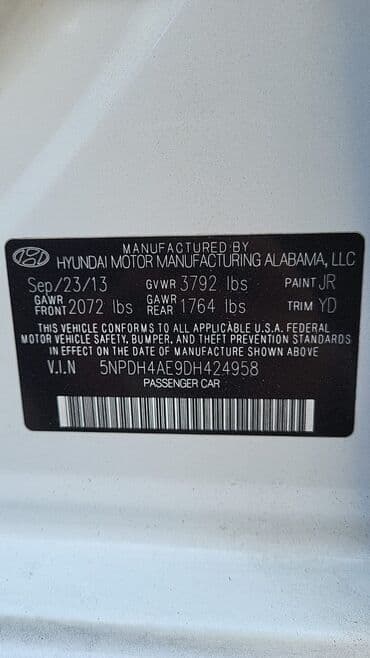 h7 led: Hyundai Elantra: 1.8 l | 2013 il Sedan — 10