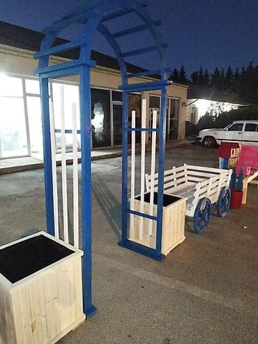 gulle: Taxta dekorativ bağ aksesuarları dəsti - Material: keyfiyyətli ağac — 1