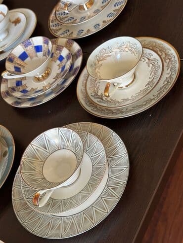 qab qawiq: Çay dəsti, Farfor, 1 nəfərlik — 1