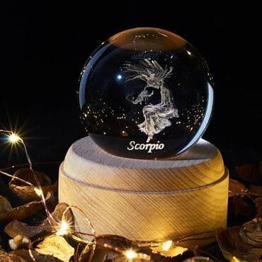 heyet ucun isiqlar: Bürclər işıqlı dekor 📌Bürc işıqlı şüşə və taxtadan ibarət dekorlar💡 — 5