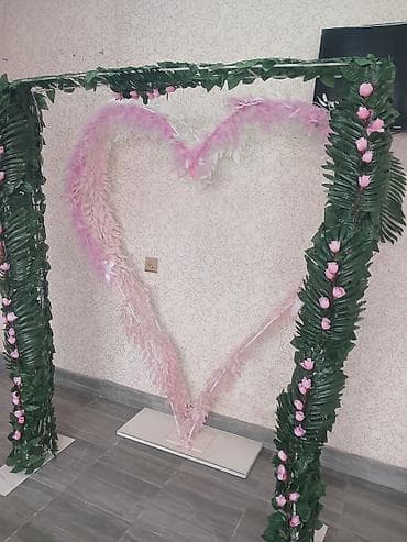 su bacoklari: Dekorativ mərasim arxı – ürək formalı fotobucaq - Konstruktor: sərt — 1