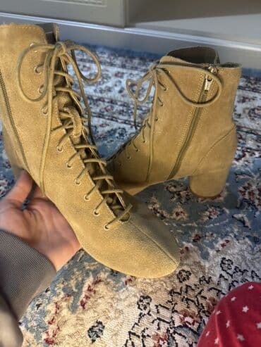 herbi botinkalar: Zara, Ölçü: 38, rəng - Bej, İşlənmiş — 4