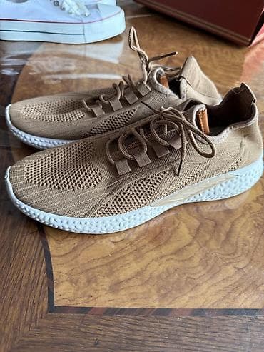 krasovka kişi: Kişi/Unisex idman ayaqqabısı – qəhvəyi (bej) rəng - Üst material — 3