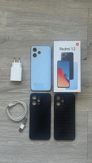 iphon 12 mini: Redmi 12, 256 GB, rəng - Göy, Düyməli — 1