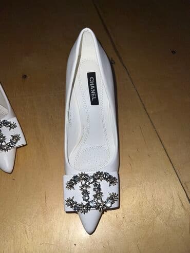 женская обувь больших размеров бишкек: Туфли, Размер: 35, цвет - Белый, Б/у — 4