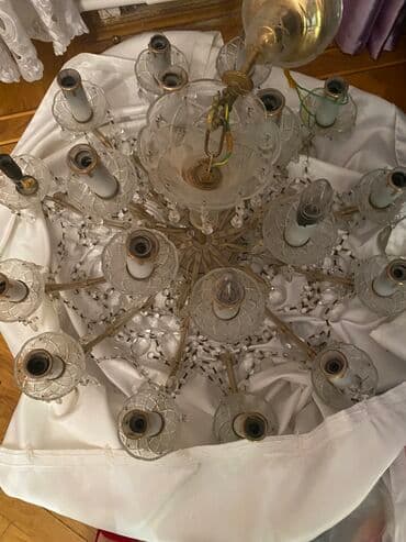 cıraq: Çılçıraq, 10 və daha çox lampa, Xrustal — 3