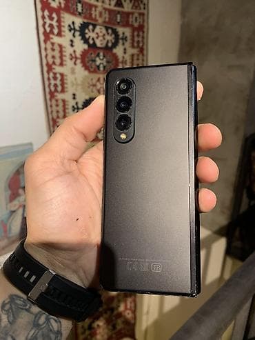 samsung fold 4: Samsung Galaxy Z Fold 3, rəng - Qara, Barmaq izi — 5