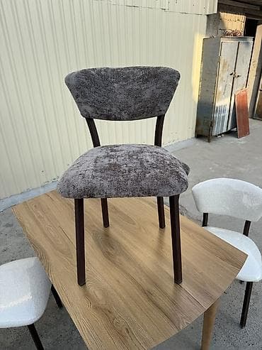 rumin mebel: Yumşaq oturacaqlı yemək otağı stulları - Dizayn: Yarımoval kürəyi və — 2