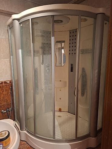 san bali: Hidromassaj funksiyalı duş kabinəsi - Ölçü: təxmini yarımdairəvi — 2