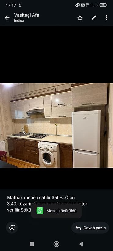 Mətbəx mebeli satılır 350₼. Ölçü 3.40. üzərində qaz moyka və