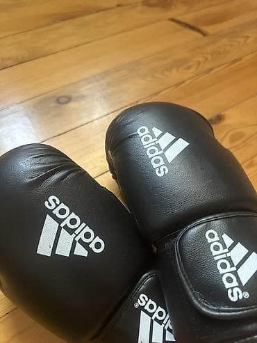 Məhsul: Adidas boks əlcəkləri - Rəng: Qara, ağ Adidas loqosu - — 1