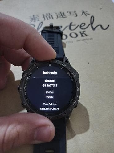 Yeni, Smart saat, Sensor ekran, rəng - Qara