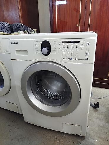 Ütülər və buxarlayıcılar: Paltaryuyan maşın Samsung, 7 kq, Avtomat, Qurutmasız — 1