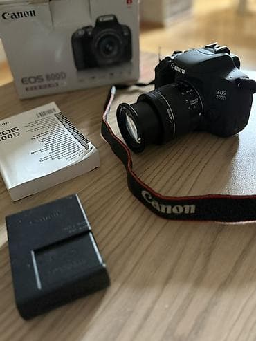 canon çanta: Canon EOS 800D (EF-S 18-55mm f/4-5.6 IS STM Kit) - 24.2 MP APS-C — 6