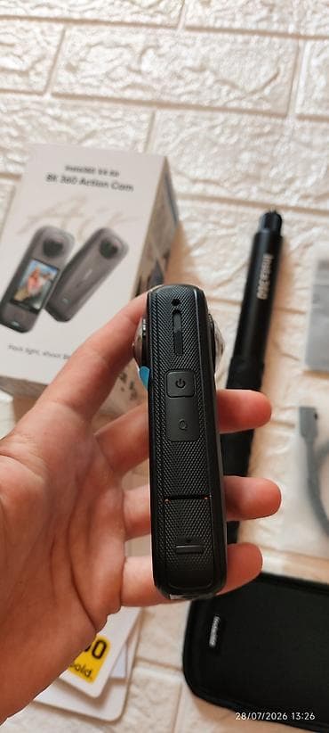 Videokameralar: Insta360 X4 Air - Standard Bundle with selfie stick. İdeal vəziyyətdə! — 6
