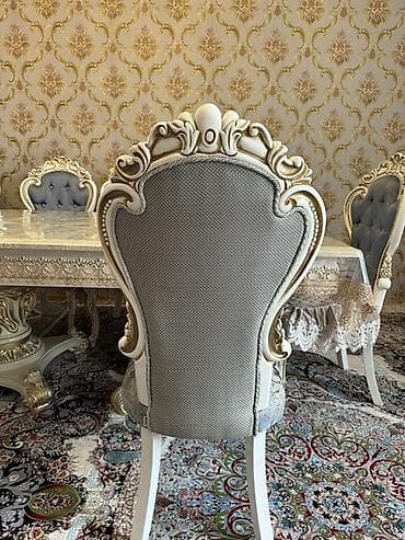 metbex ucun kunc divan: Qonaq otağı üçün, İşlənmiş, Qatlanmayan, rəng - Boz Stul — 1