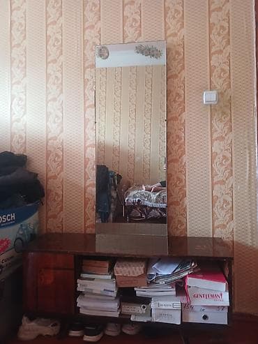 2el dolablar: İşlənmiş, 3 qapılı, Güzgülü, Qəhvəyi, Taxta, Açılan, Düz dolab — 3