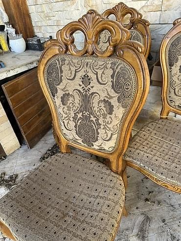 klasik masa: Qonaq otağı üçün, Qatlanmayan, rəng - Bej Stul — 4