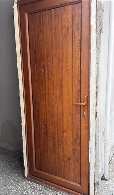 taxta: Taxta naxışlı giriş qapısı - Material: Oduncaq teksturalı örtüklü — 1