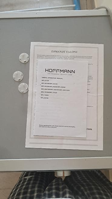 Elektronika: Paltaryuyan maşın Hoffmann, 6 kq, İşlənmiş, Avtomat, Qurutmasız — 2