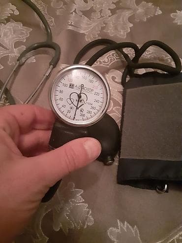 tonometr omron m6: Mexanik qan təzyiqi ölçən aparat + stetoskop desti qola taxilan rezini — 2