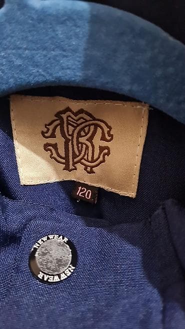 baggy şalvar oglan: Uşaq üçün qış paltosu – tünd mavi rəngdə, uzun model. Xüsusiyyətlər — 2