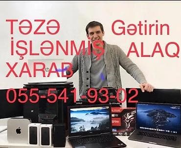 diz üstü komputer: Xidmət: Noutbukların alışı Təsvir: - Hər növ noutbukların qəbulu: iş — 1