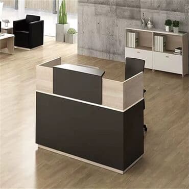 Sifarişlə ofis oturacaqları: Müasir resepsiyon stolu – ofis, klinika, salon və biznes mərkəzləri — 1