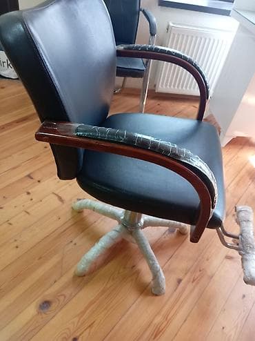 islemis mebeler: İşlənmiş, Təkərsiz, Qolları tənzimlənmir, Dəri — 5