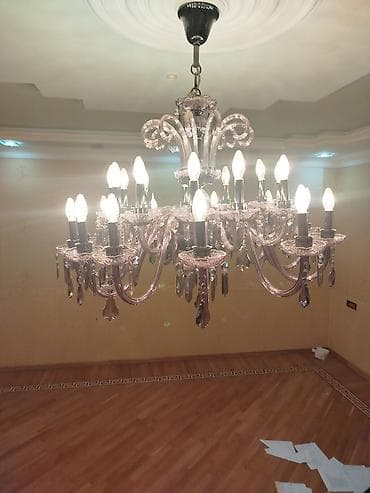 Çılçıraq, 10 və daha çox lampa, Şüşə — 2