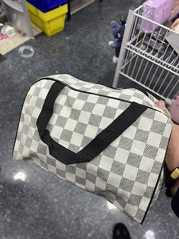 jack wolfskin: Damalı naxışlı kompakt çanta - Material: sıx toxumalı parça — 1