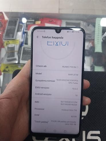 macbook pro m3: Huawei P30 Lite, 128 GB, rəng - Göy, Barmaq izi — 2