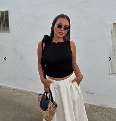 qadın futbolkaları: -Crop bluz- Özüm üçün sifariş etmiştim, bedeni balaca olduğundan — 1