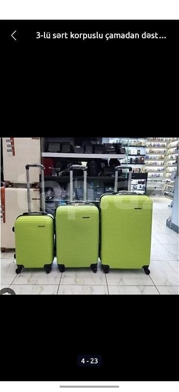 İdman formaları: Billa sərt korpuslu çamadan dəsti - Material: 100% ABS, karbon — 2